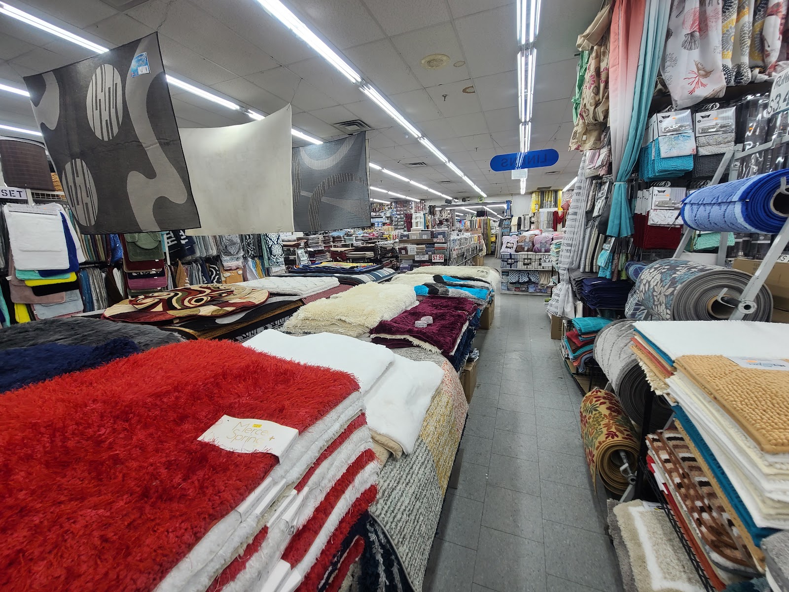 Area rugs, curtains and home textiles at Peoples Department Store